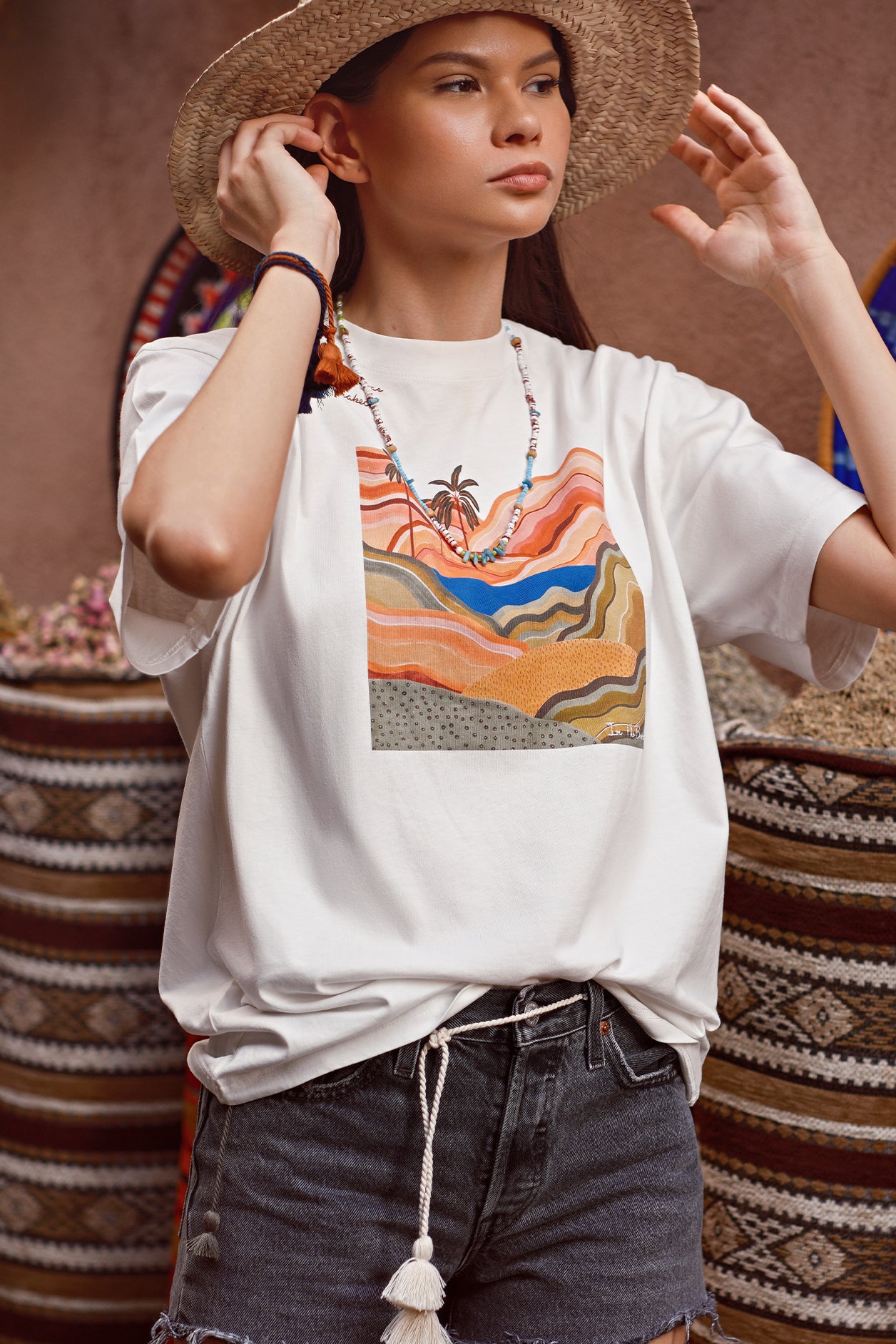 T. SHIRT MR. BOX MOROCCO PALMS PANNA