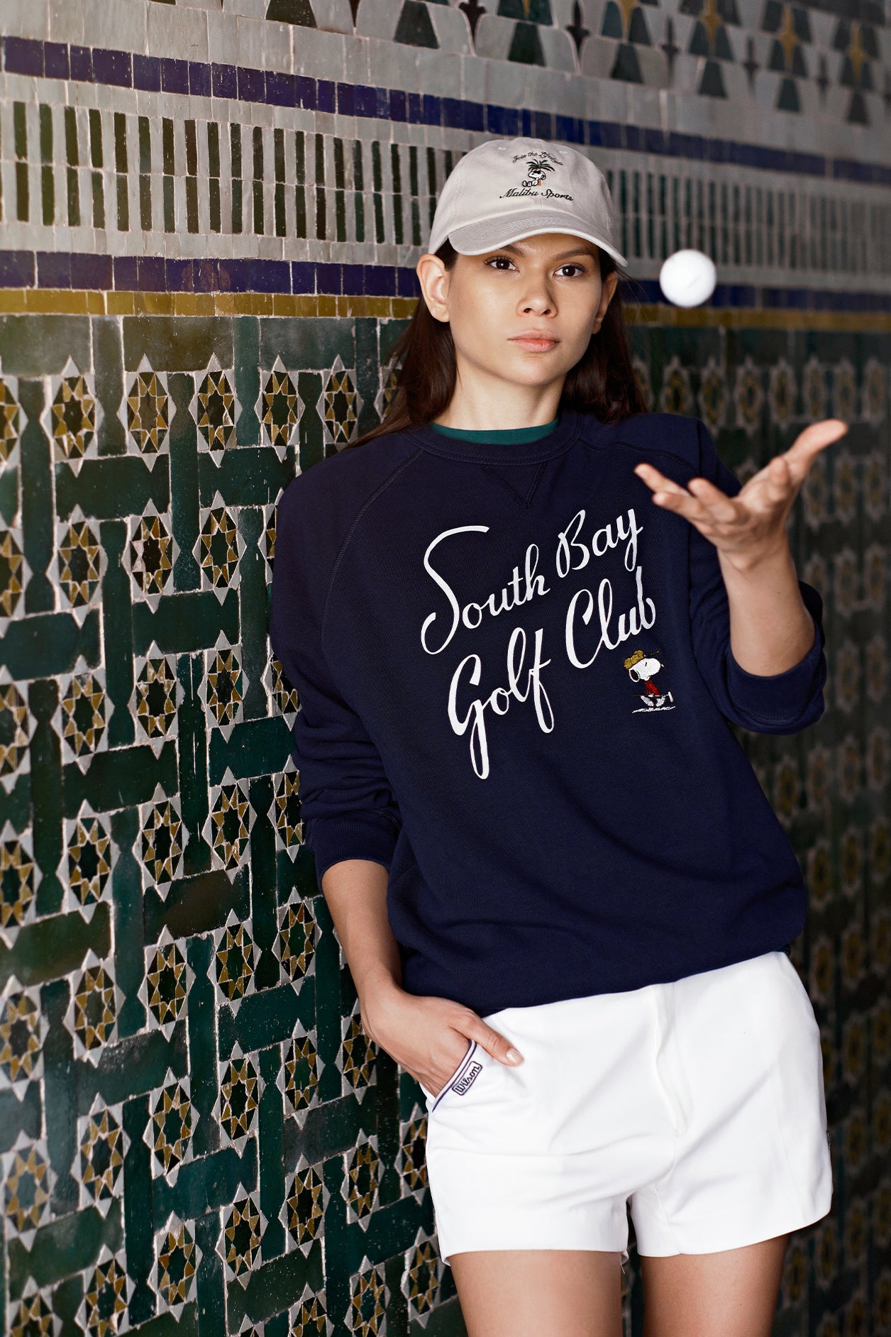 FELPA GIROCOLLO GOLF CLUB BLU