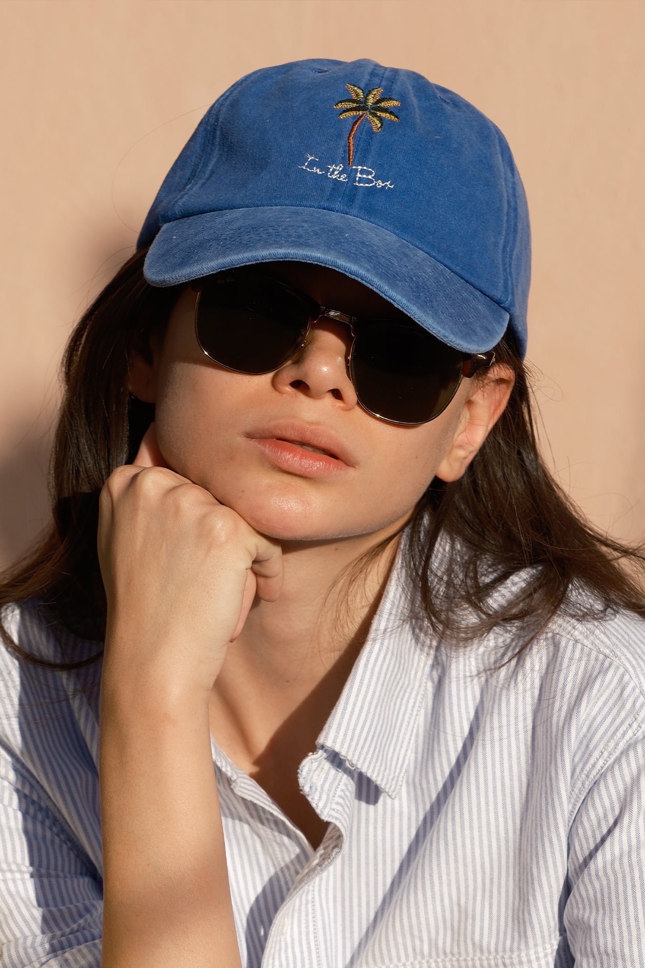 CAPPELLO BASEBALL PALM BLU DENIM