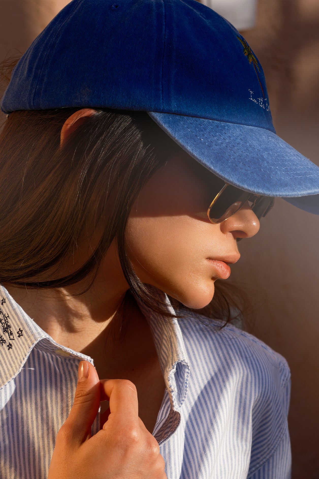 CAPPELLO BASEBALL PALM BLU DENIM