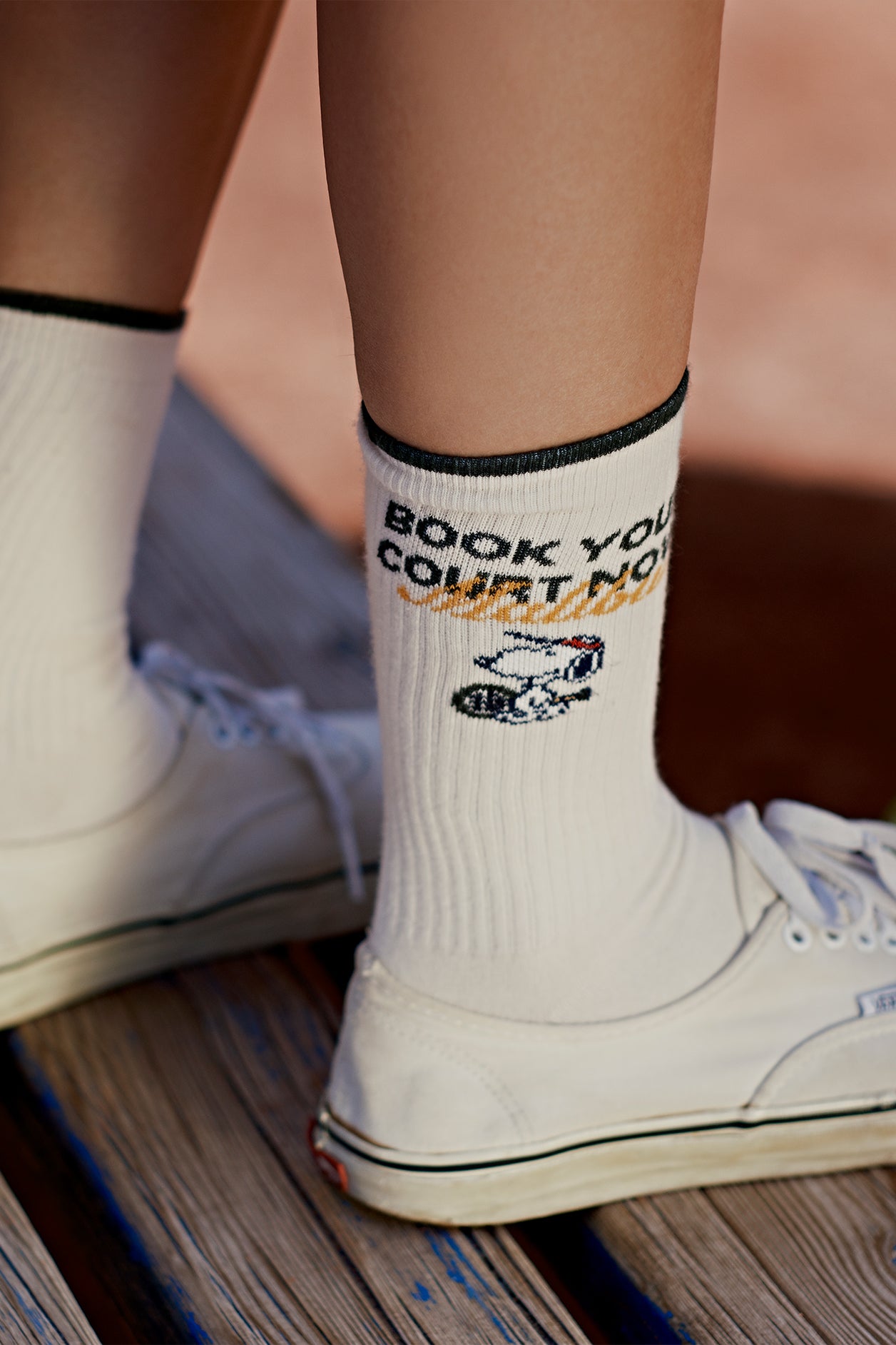 CALZE BASKET PEANUTS MALIBU COURT PANNA