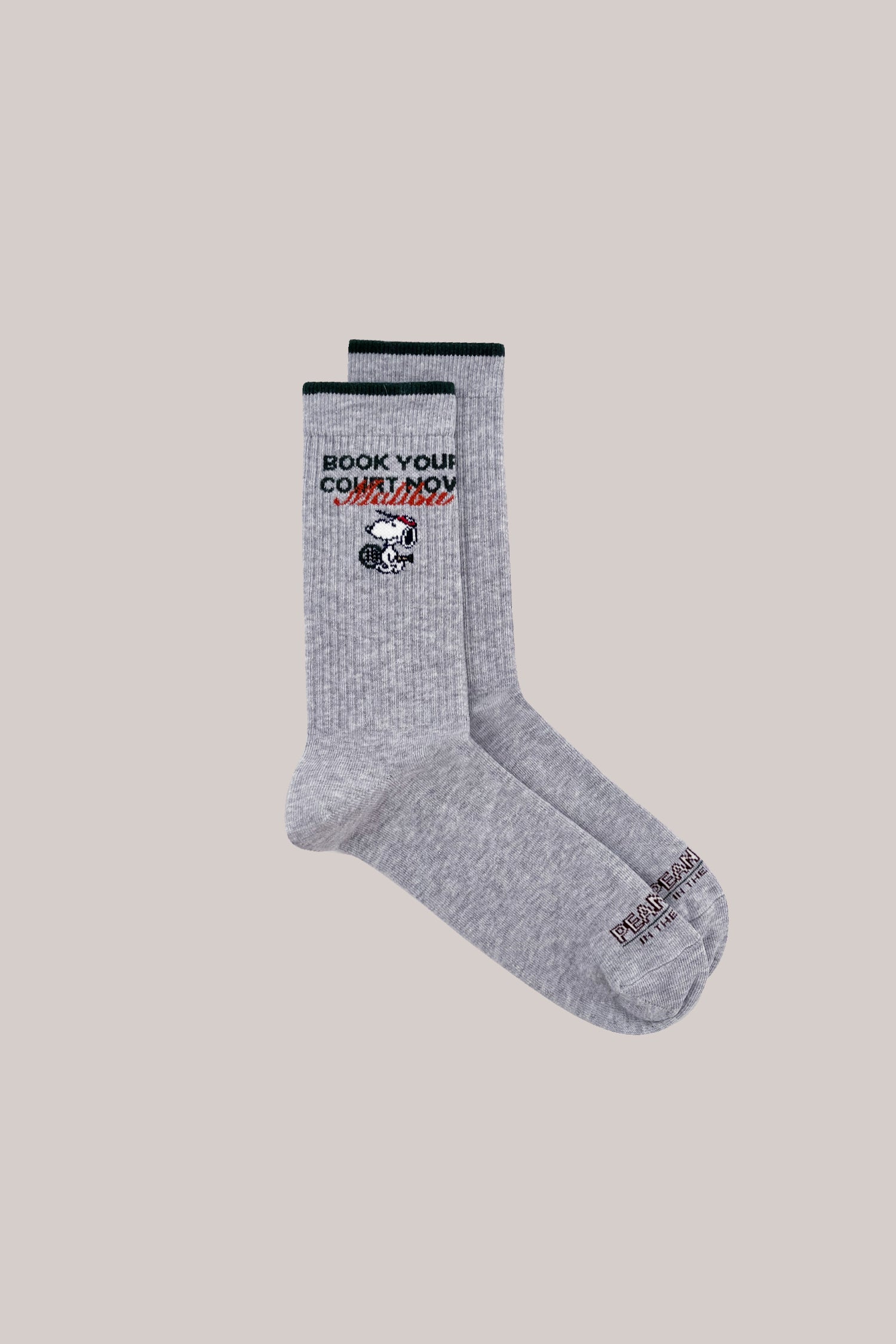 CALZE BASKET PEANUTS MALIBU COURT GRIGIO MELANGE