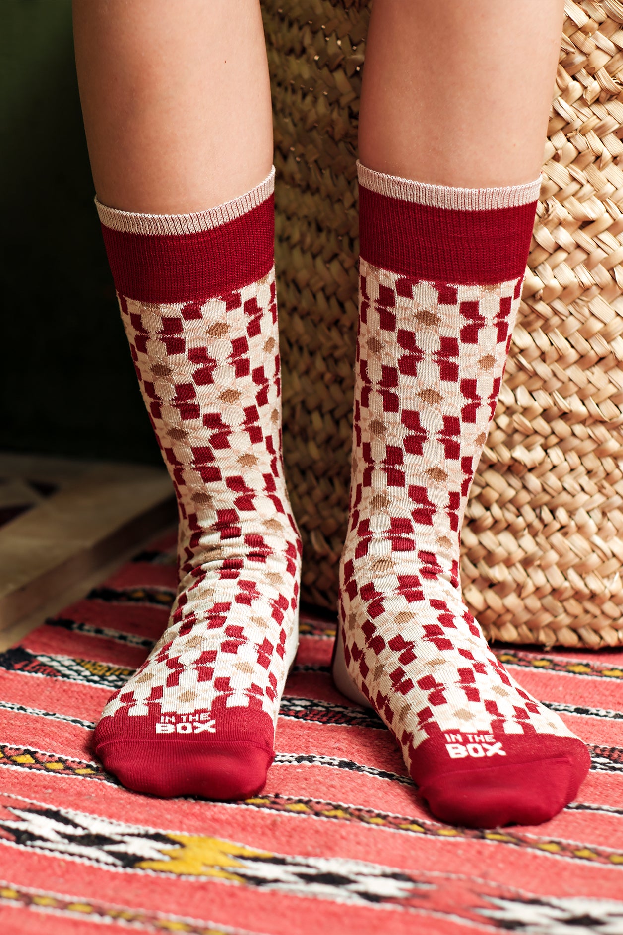 CALZE MOROCCO TILE SUN ROSSO/MULTICOLOR