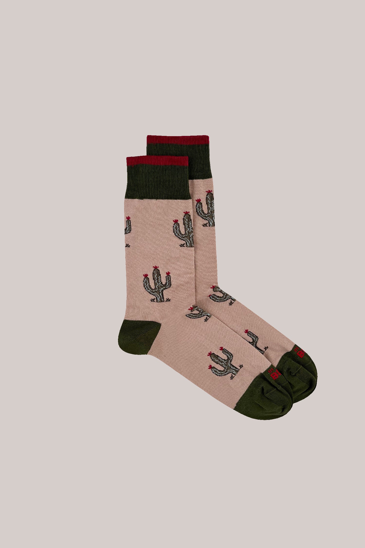 CALZE CACTUS ALLOVER CAMMELLO