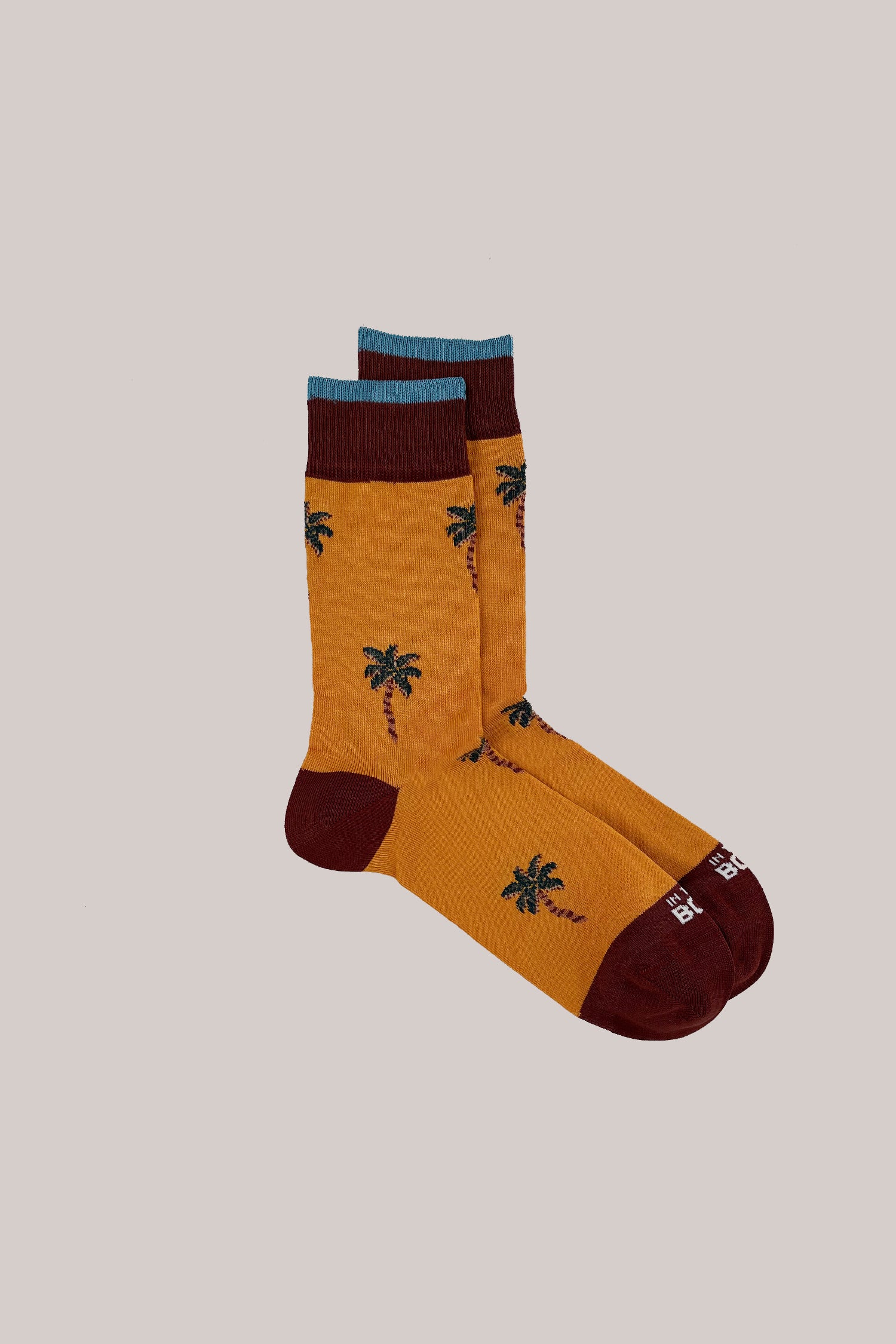 CALZE PALMS ALLOVER GIALLO SCURO