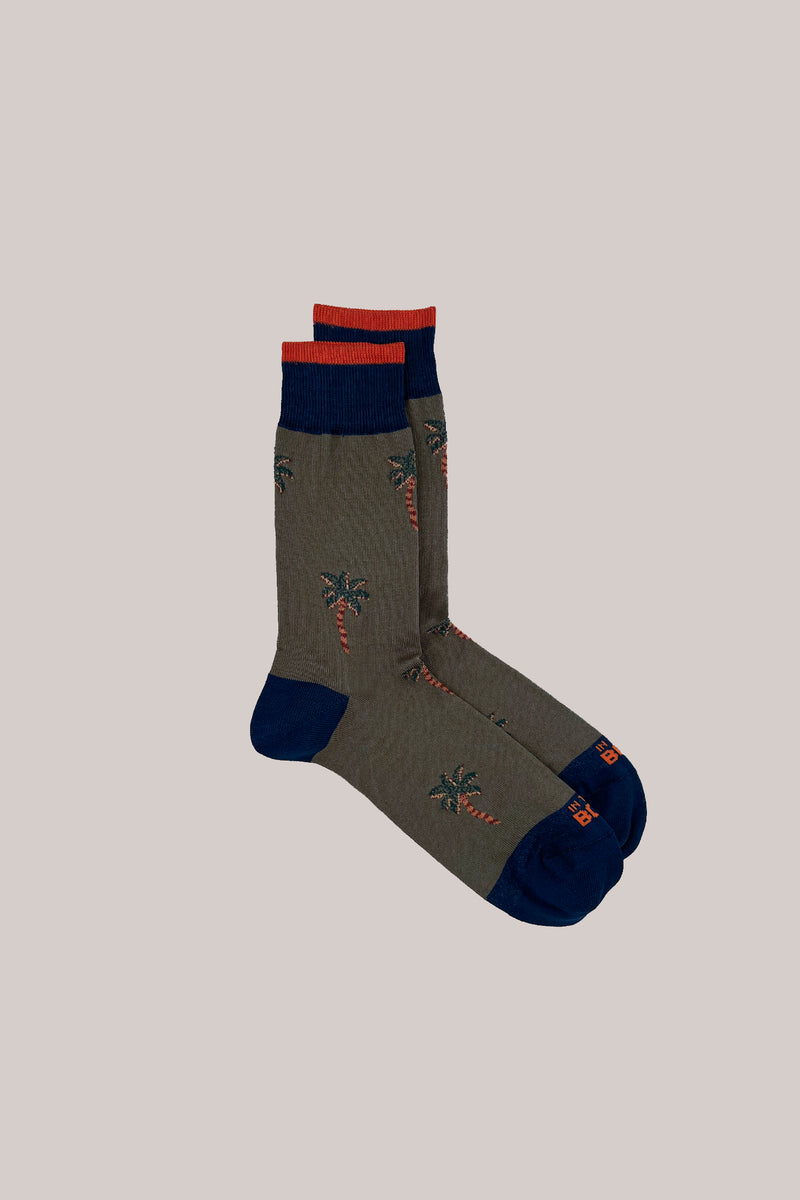 CALZE PALMS ALLOVER VERDE MILITARE
