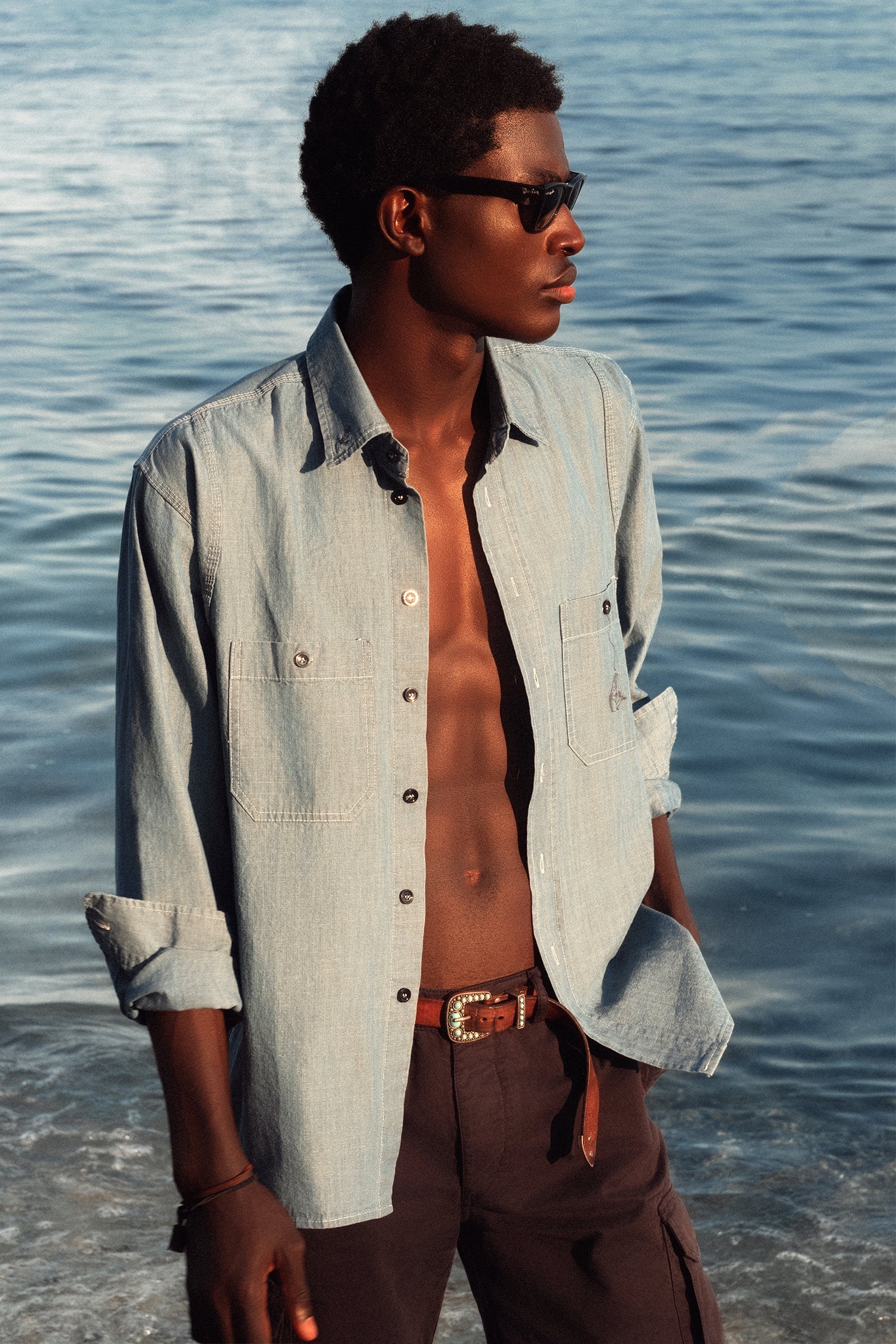 CAMICIA UTILITY BLUE JEANS