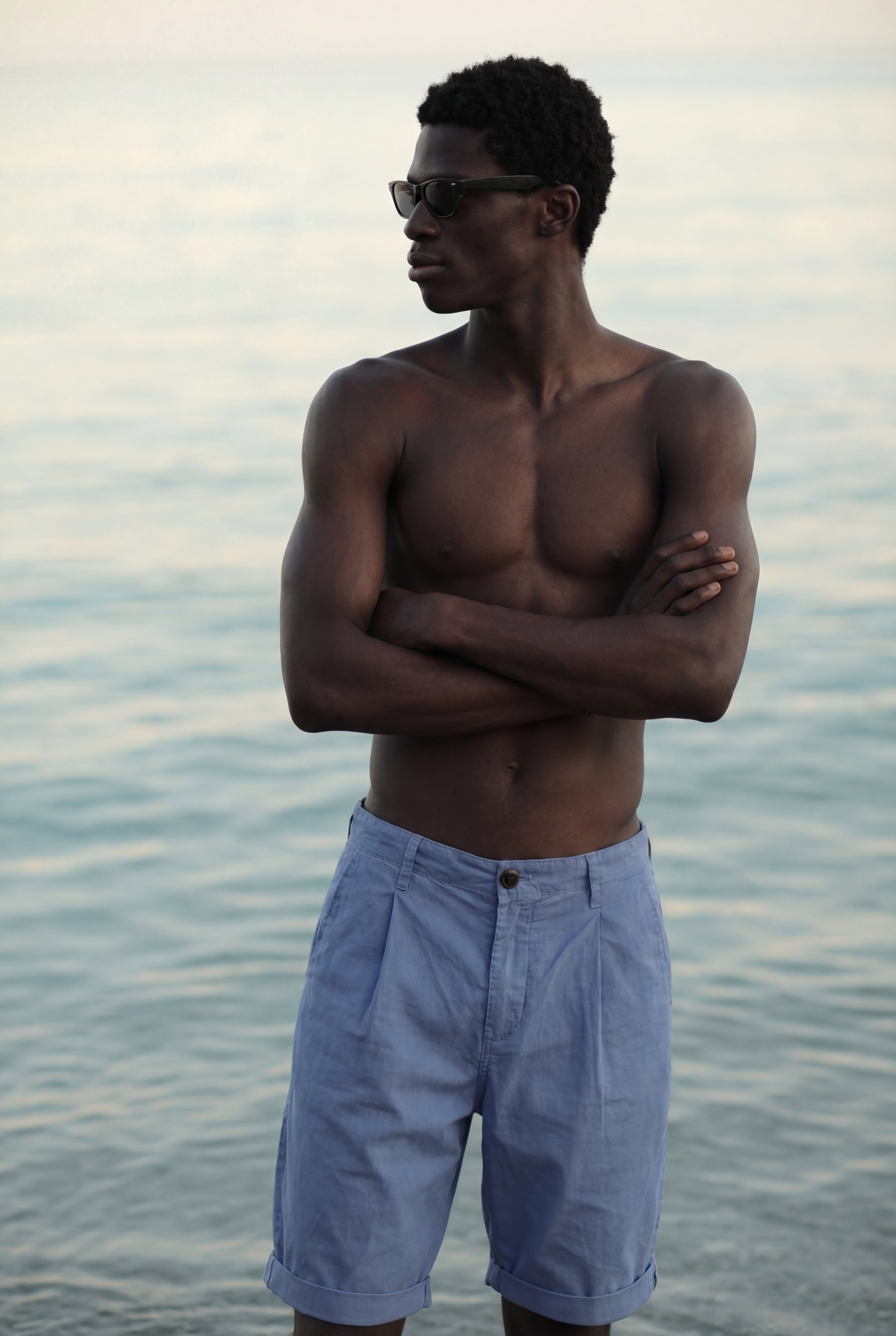 BERMUDA COULISSE BLU DENIM