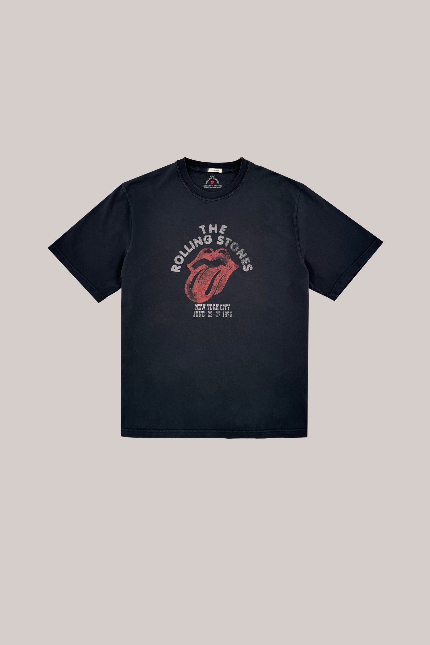 T.SHIRT THE ROLLING STONES CLASSIC LOGO NERO STONE