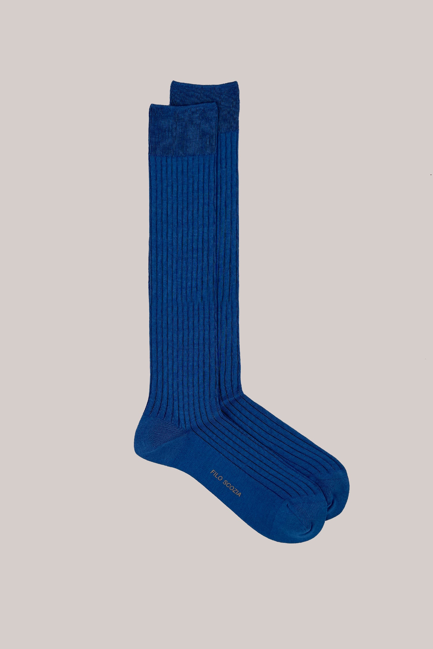CALZE TINTA UNITA COSTA BLU DENIM