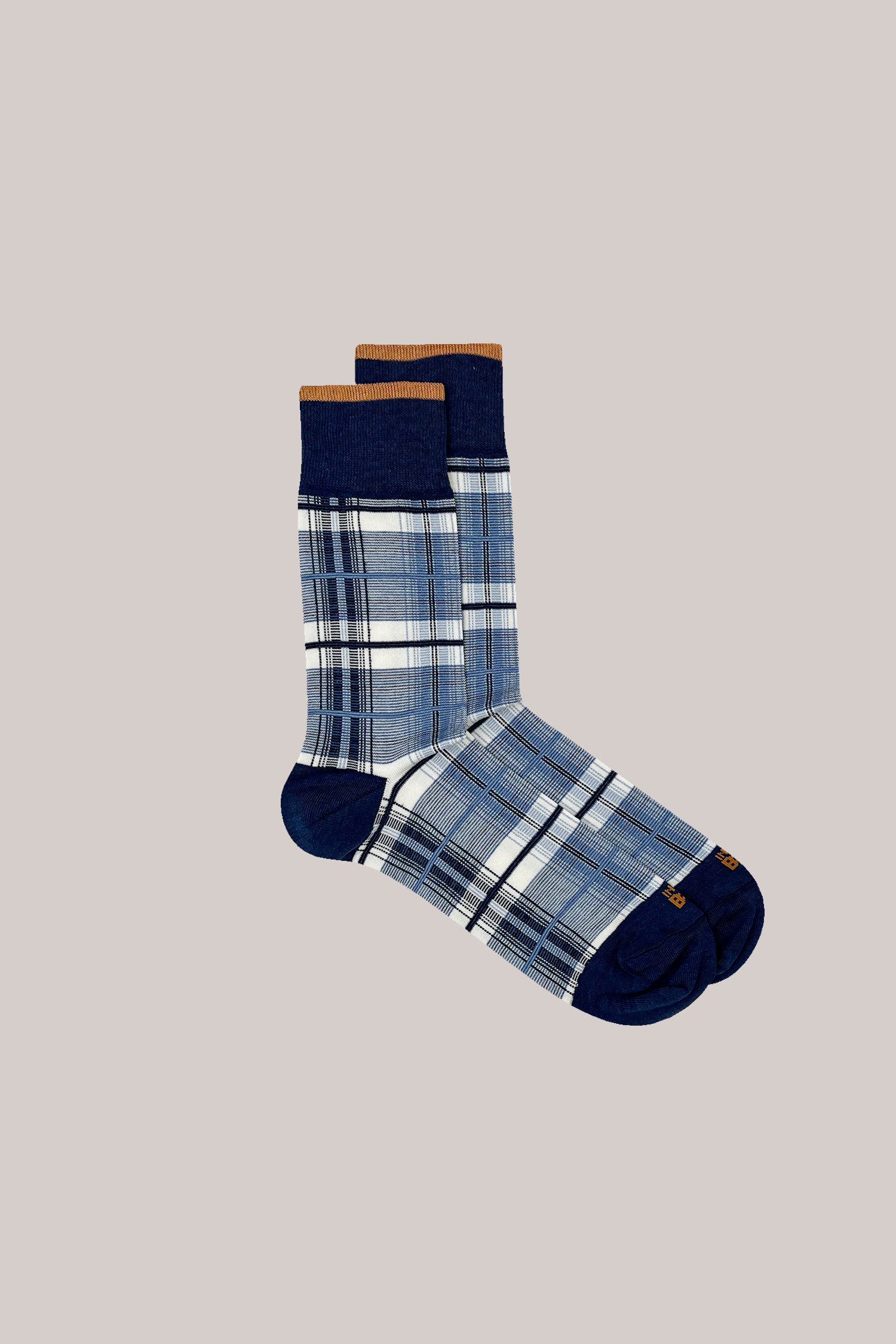 CALZE TARTAN SHORT BLU DENIM MULTICOLOR