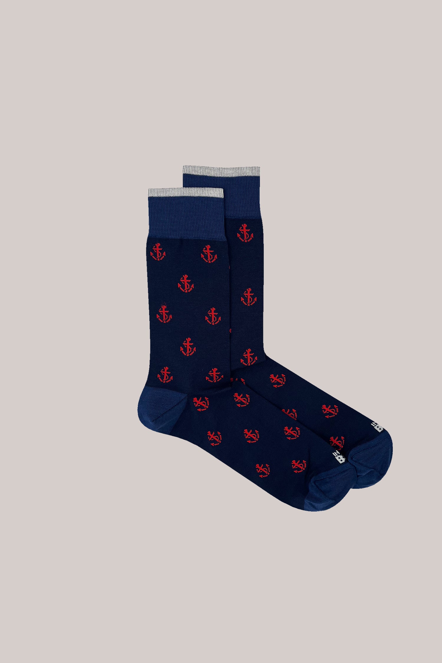 CALZE ANCORA ALLOVER SHORT BLU