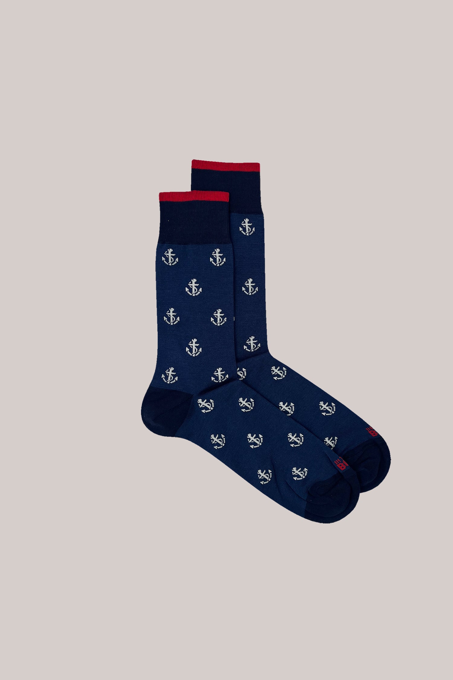 CALZE ANCORA ALLOVER SHORT BLUE JEANS