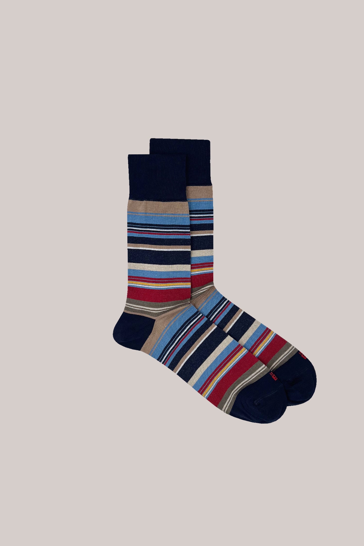 CALZE STRIPES MULTICOLOR SHORT BLU MULTICOLOR