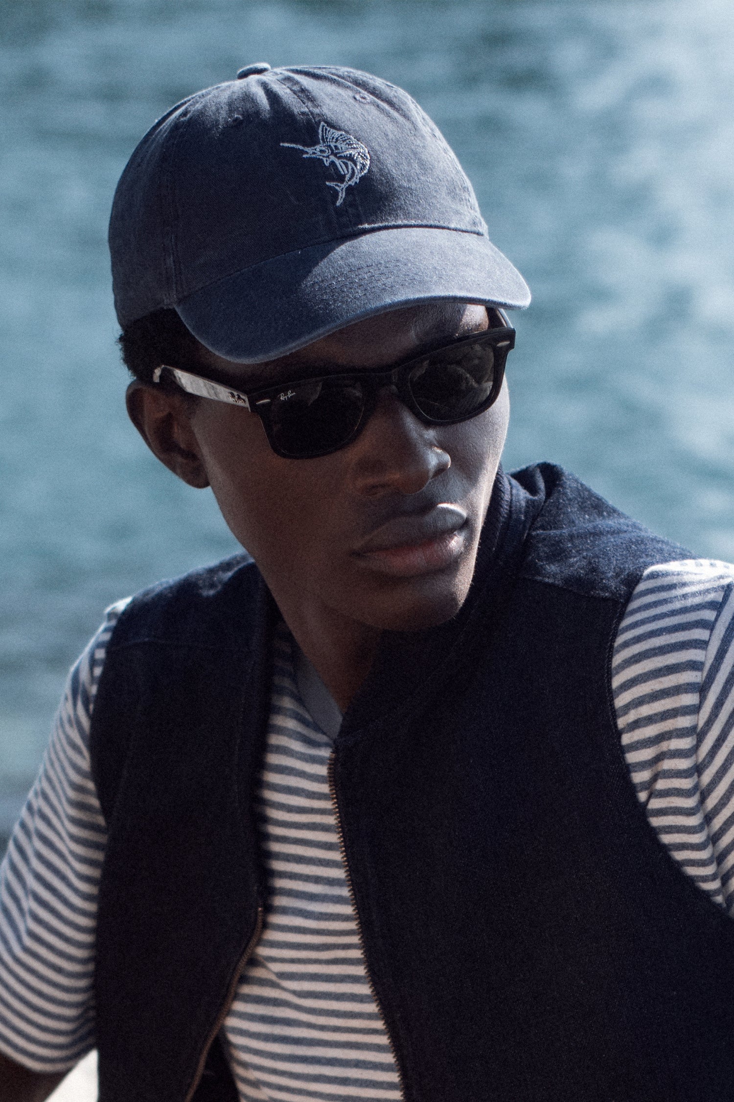 CAPPELLO BASEBALL MARLIN FISH BLUE NAVY