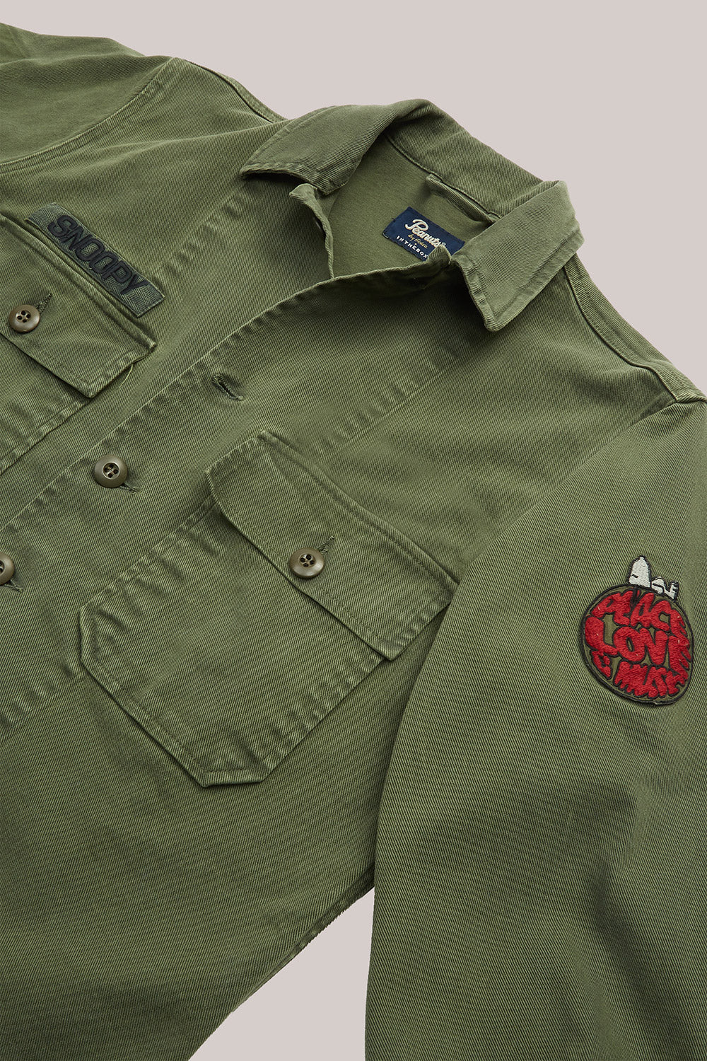 CAMICIA WOODSTOCK VERDE MILITARE