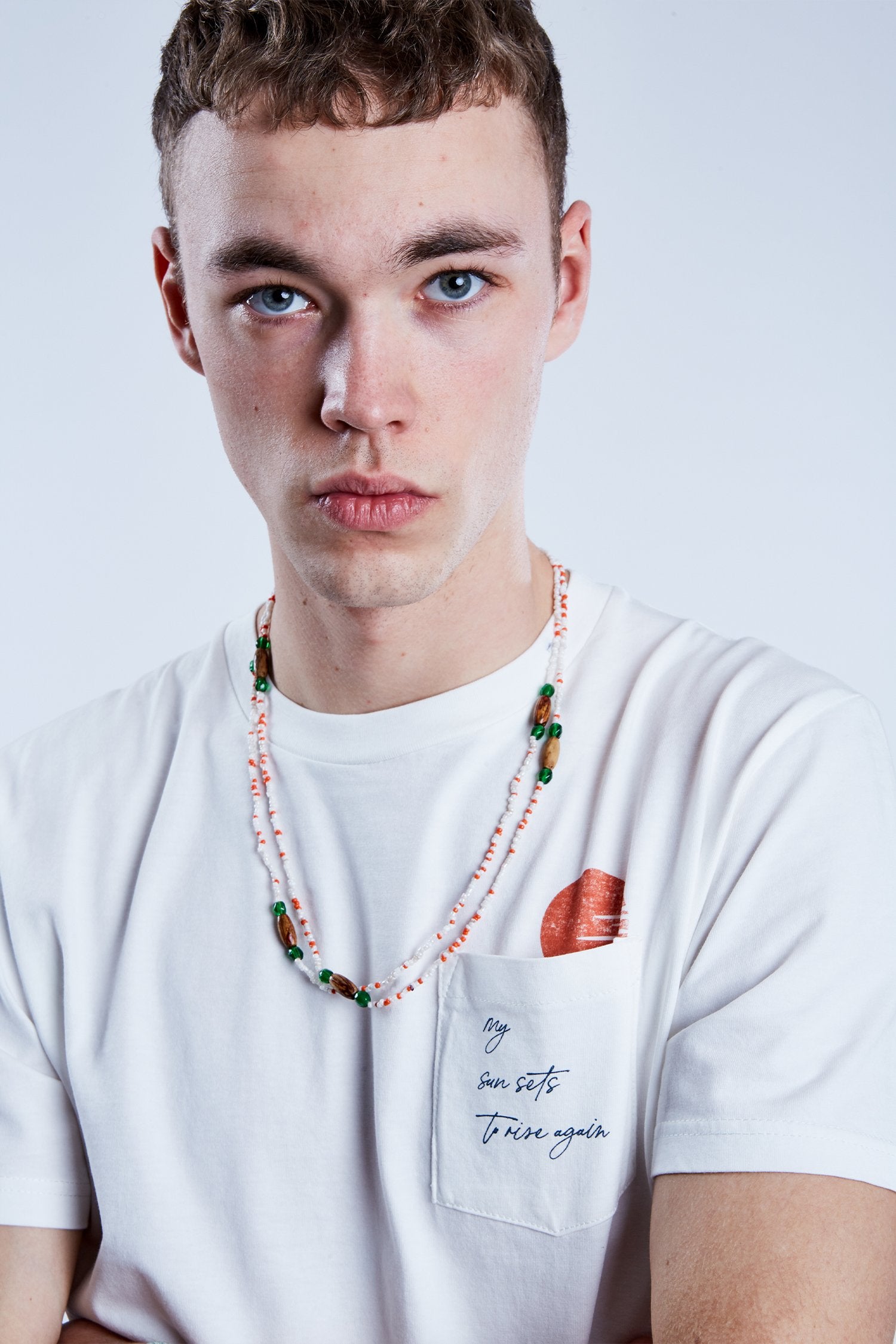 T-shirt sunset pocket panna